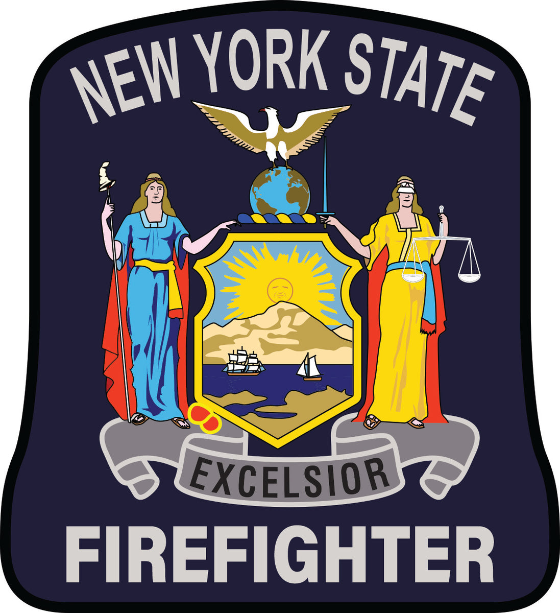 F.D.N.Y. - Uniform Patch, Fire Department New York T-Shirt