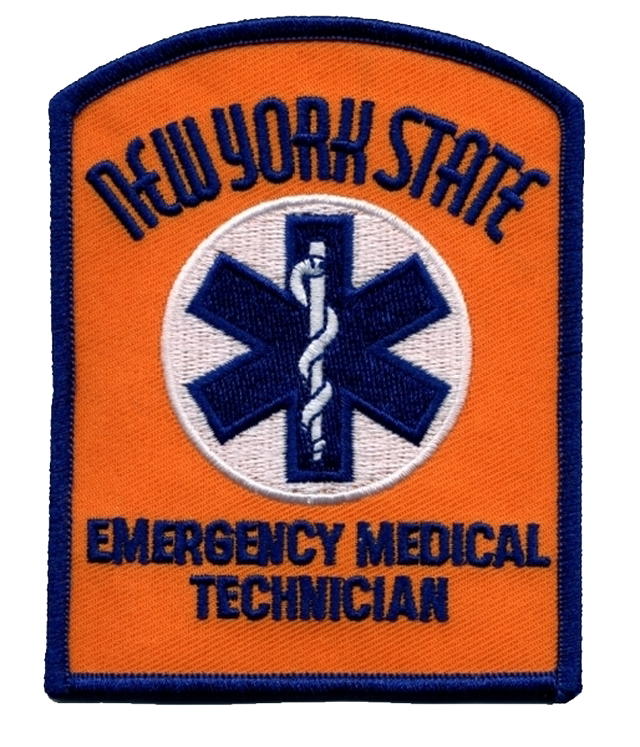 New York State - EMT Patch - Dark Gold / Blue – Code-2 LLC
