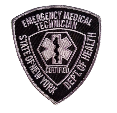 New York State, EMT Patch - Subdued Silver / Black – Code-2 LLC