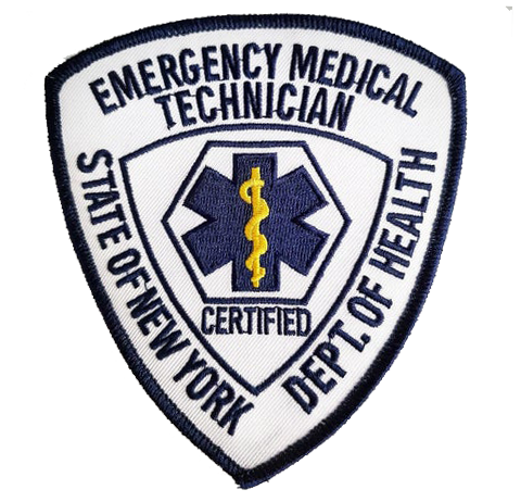 New York State NY Emergency Medical Technician EMT 3.75 Patch