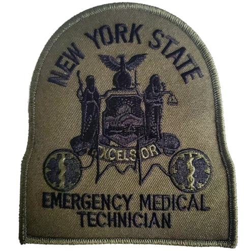 Connecticut Certified EMT Patch with PRE-ATTACHED hook velcro on back and  separate loop velcro patch - SAVELIVES