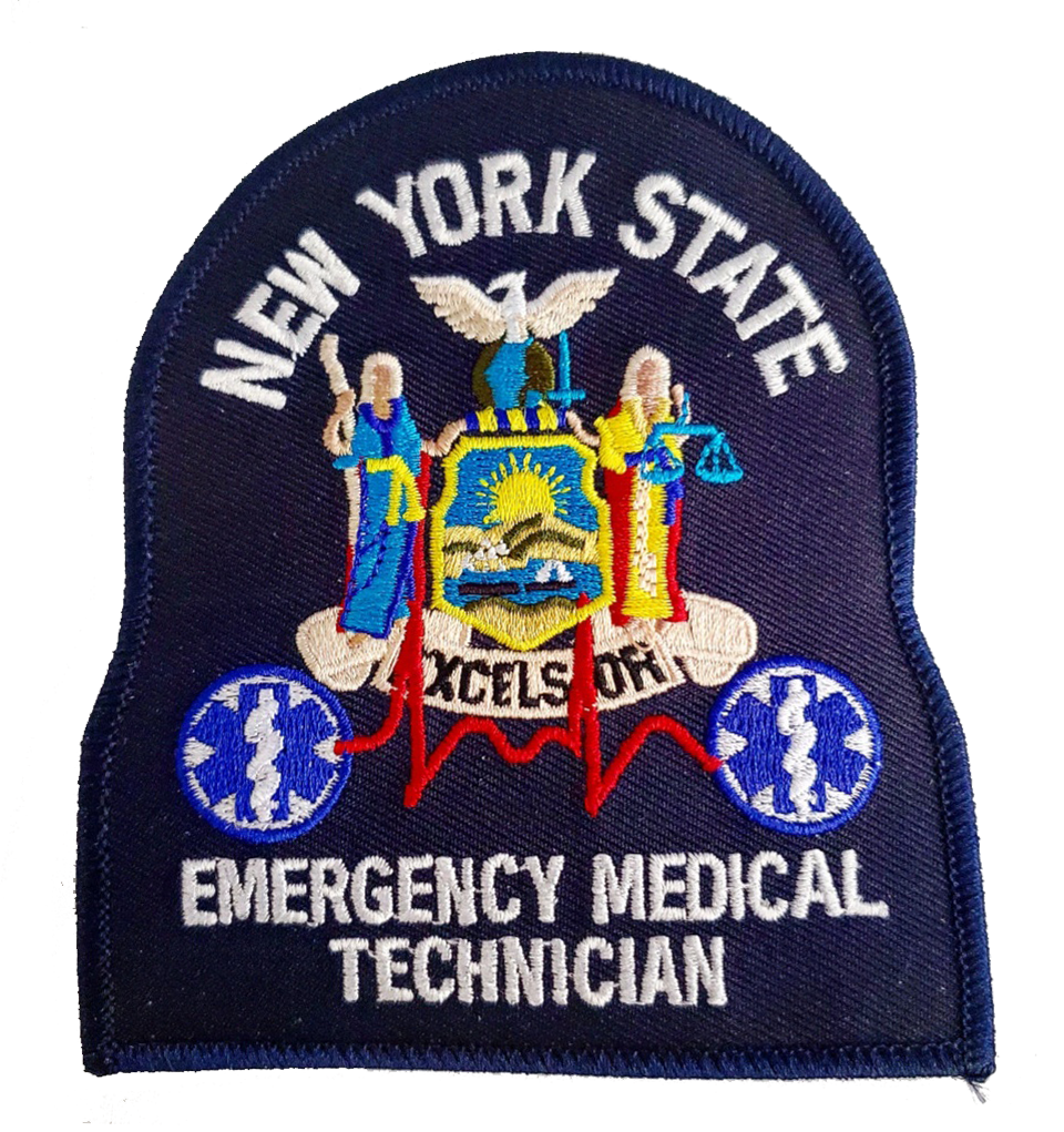 New York State, EMT Patch - Navy